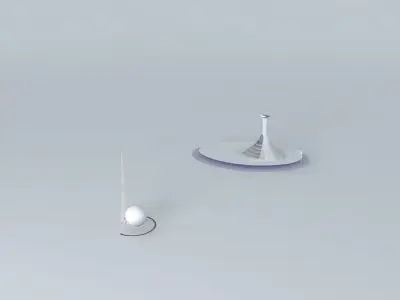 kj futuristic structure Free 3D model