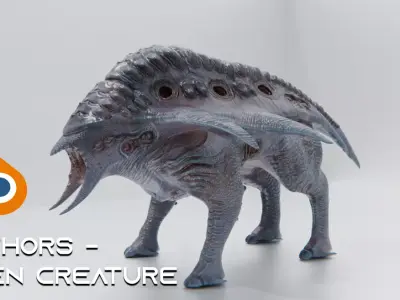 Behemoth Alien Creature Free 3D model
