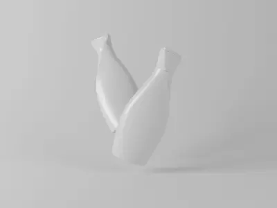 Body Lotion bottle 3D model buy