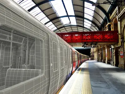 London Subway S8 Wagon  3D model