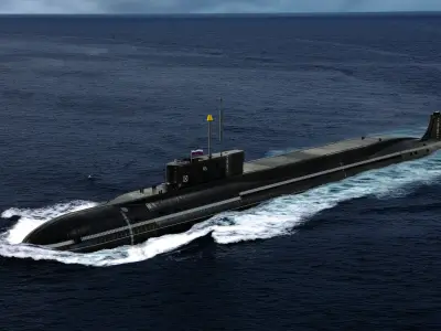 K-549 Knyaz Vladimir Borei-Class Submarine 3D model