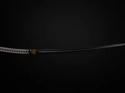 Samurai Katana 3D Model Inspired by Ghost of Tsushima 3D model