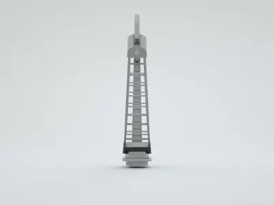 Naval Crane 2 - World War 2 Battleship 3D model