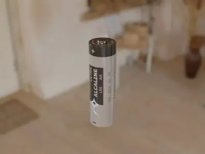AA Battery Free 3D model