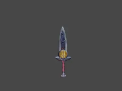 Zeloeman Sword A 19 Low-poly 3D model