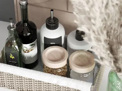 kitchen accessories 006 Low-poly 3D model