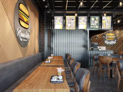 HAMBURGER SHOP 3D model