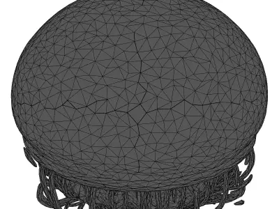 SciFi Bioluminescent Orb Lamp 3D model