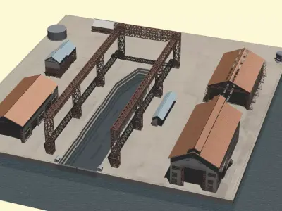 Imperial Japanese Naval Ship Yard 3D model