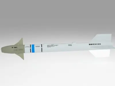 Aim-9 SideWinder Low-poly 3D model