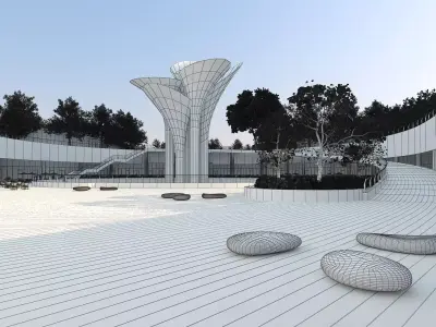 Coastal Park 3D model