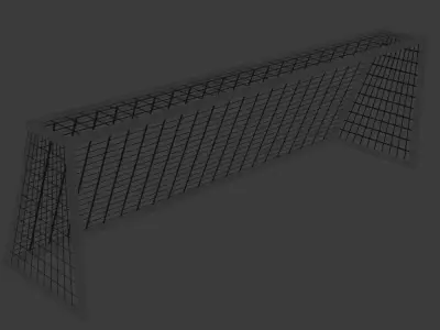 Football Goal Net - Realistic 3D Model Free low-poly 3D model
