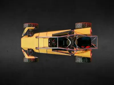 Buggy PBR Low-poly 3D model