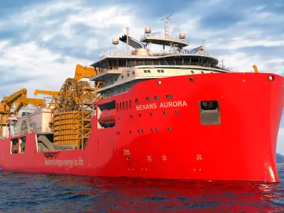 Cable Laying Vessel Nexan Aurora Used 3D model