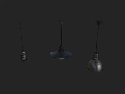 Lights Prop Pack 1 Low-poly 3D model
