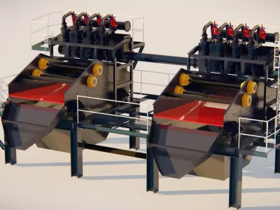 Dewatering Screen 3D Model 3D model