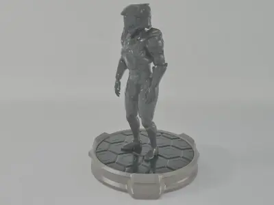 Sci Fi Pedestal 3D Printable Base  3D print model