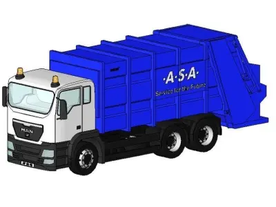 MAN Zoeller 22 m3 Free 3D model