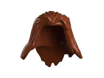 Custom3Dprint Minifigure Accessory - Minifigure Hair S2 - 016 3D print model