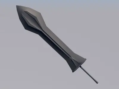 Three Swords -Low Poly- Low-poly 3D model