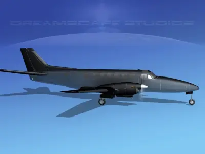 Beechcraft B99 Black Beech 3D model