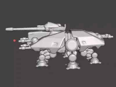 6MM SCALE AT-TE WALKER MINIATURE MODEL FOR SCIFI GAMES EPIC 3D print model