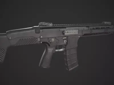 Howa Type 20 Rifle Low-poly 3D model