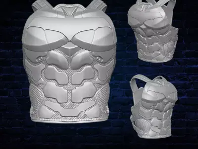Anti Hero Vest 3D printable File for Action Figures 3D print model