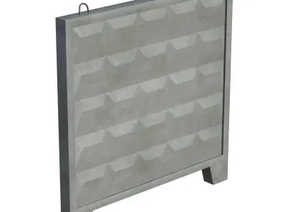 Concrete Wall 3D model