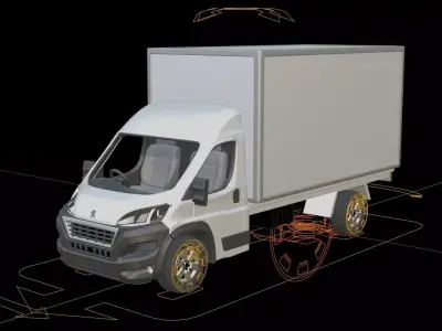 Peugeot Boxer Cargo Truck 3D model