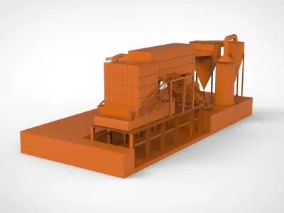 Steam boiler 3D model purchase