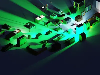 Abstract Lions Voxel Pack 1  Free low-poly 3D model