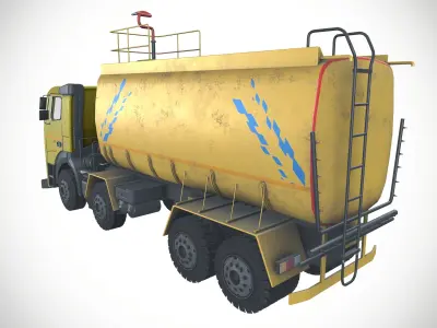 VOLVO FMX 460 8X4 MIST WATER SPRINKLER Fire Fighting in Mines 3D model