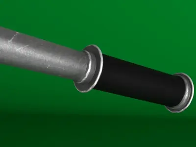 Medieval spiked war mace Low-poly 3D model