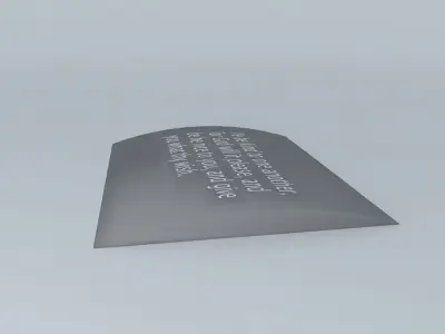 My Famous Quote  Free 3D model by 2001kraft-old