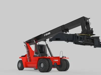 Container Handler and Straddle Carrier  3D Model Pack