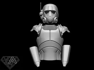 Fallout NCR Ranger combat armor 3D print model