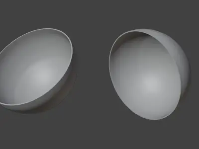 Hemispherical Dish 3D Model Free 3D model