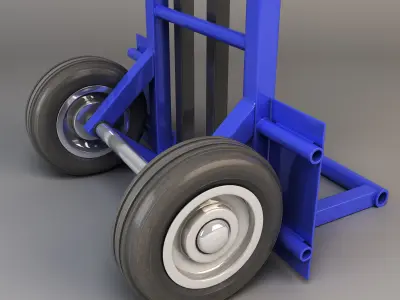 hand trolley Low-poly 3D model purchase