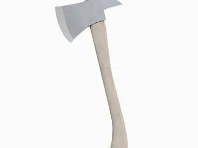 Fire Axe 04 Low-poly 3D model