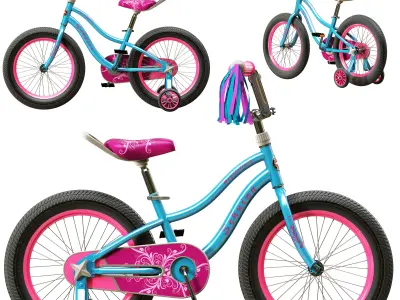 Schwinn Hopscotch Quick Build Kids Bicycle 3D model