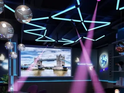 Leisure Modern bar Bar entertainment 3D model