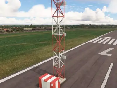 ILS Glide path model Low-poly 3D model