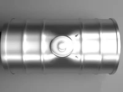 Steel Water Tank 4 3D model