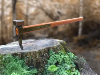 medieval warpick Low-poly 3D model