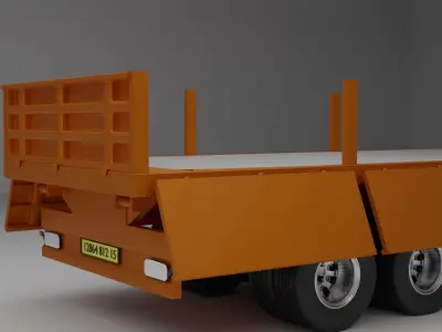 TRAILER FLATBED  3D model