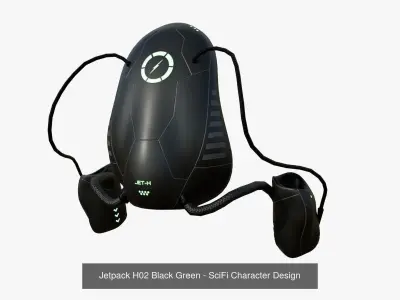 10 Jetpacks H Collection - SciFi Character Design