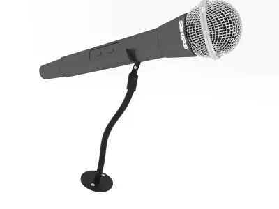 mic 3d model microphone 3D model