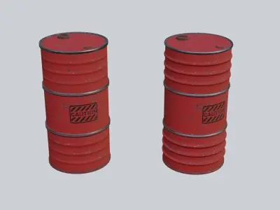 Barrel  Low-poly 3D model