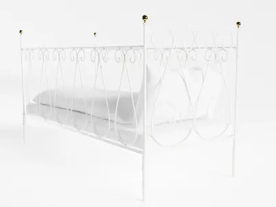 Antique Crib 3D model